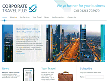 Tablet Screenshot of corporatetravelplus.co.uk